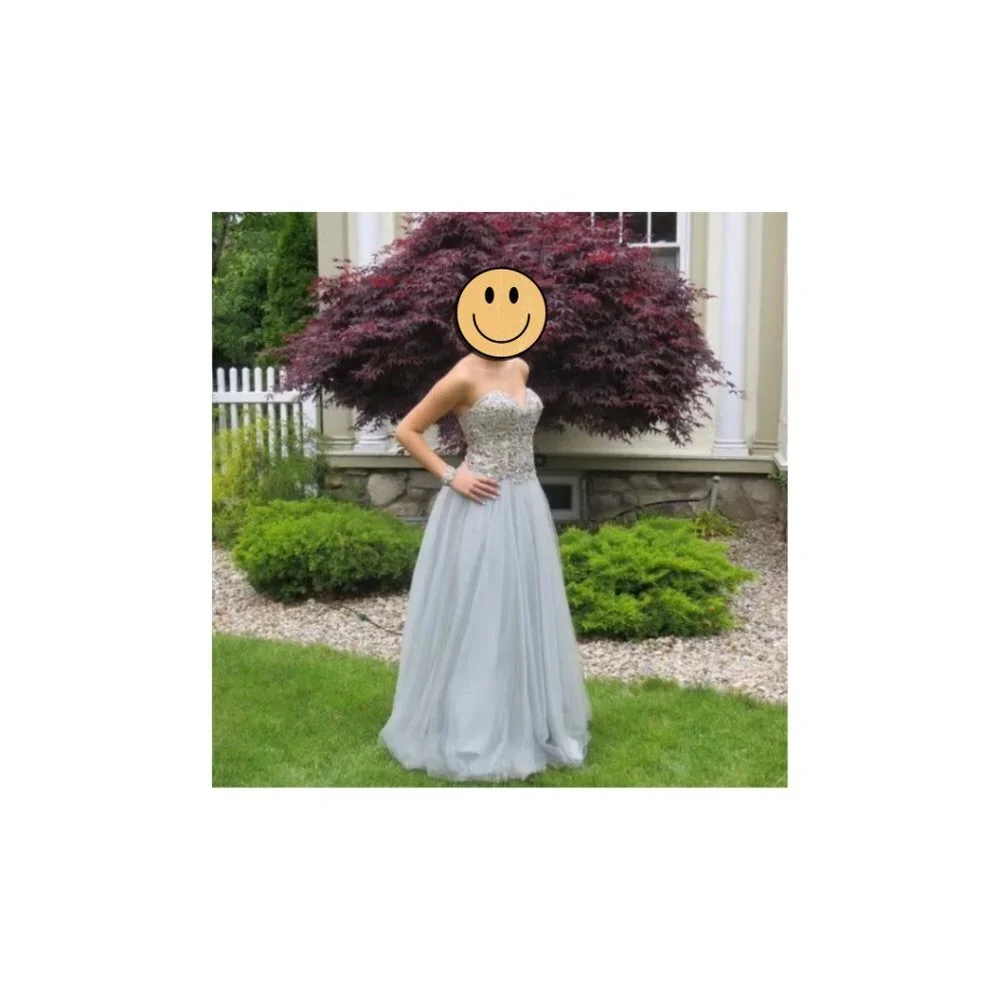 Terani Couture Strapless Gown -4 - Picture 2 of 8